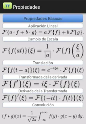 Transformada de Fourier android App screenshot 1