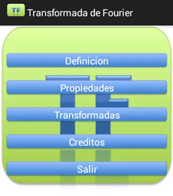 Transformada de Fourier android App screenshot 2